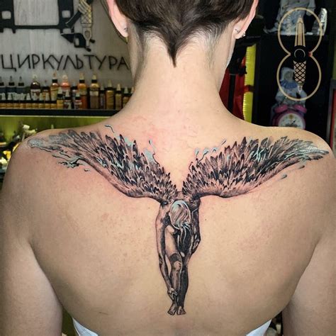 Fallen angel tattoo